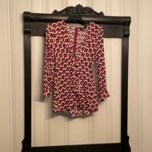 Maroon printed romper
